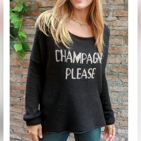 46 Chic Champagne Please Sweater - Picture 2 of 3